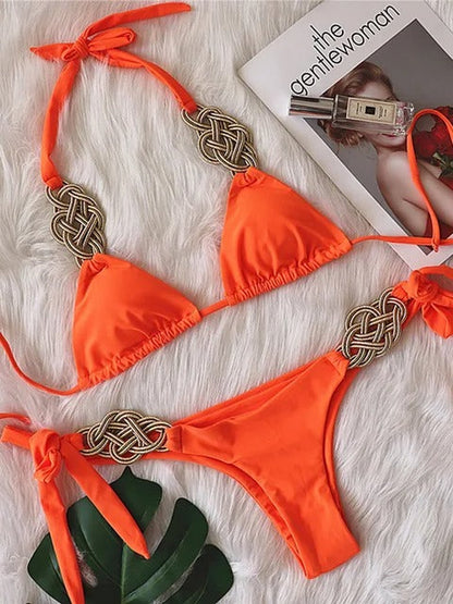 Ibiza | Bikini con detalle dorado